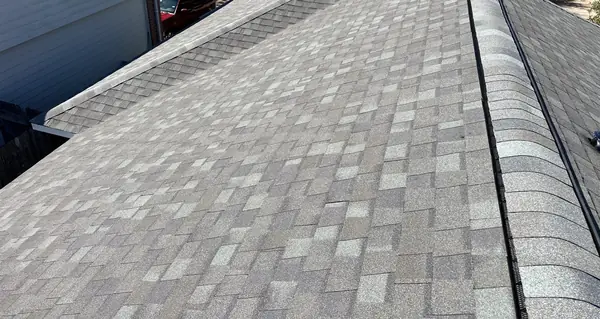 Rear slope of a replaced roof in Houston, TX