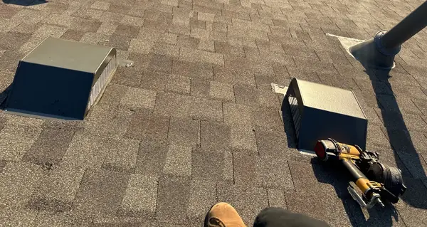Rear slope of a new laminate roof in League City