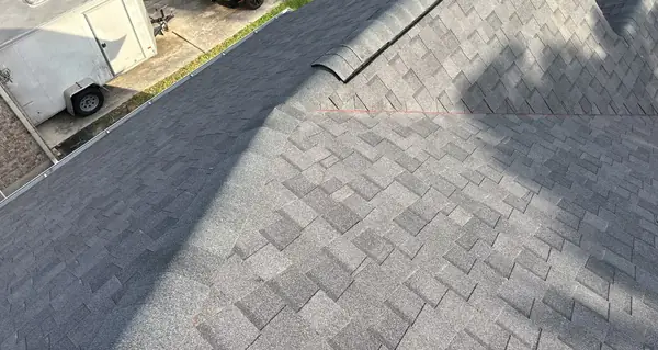 Rear slope of a replaced roof in northwest Houston
