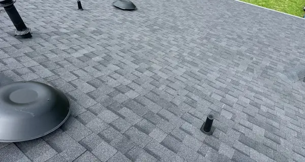 Replaced dome vent and pipe jacks on a new shingle roof