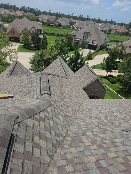 Steep upper section with new ridge caps