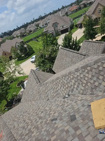 Hip intersection and valley on the finished roof