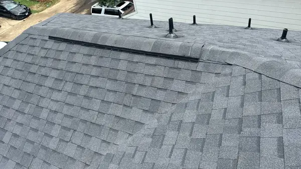Rear slope of a new shingle roof in Fondren Southwest
