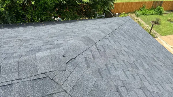Chimney counter flashing on a new Houston roof