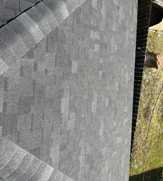 Front slope of a replaced roof in Houston 77079