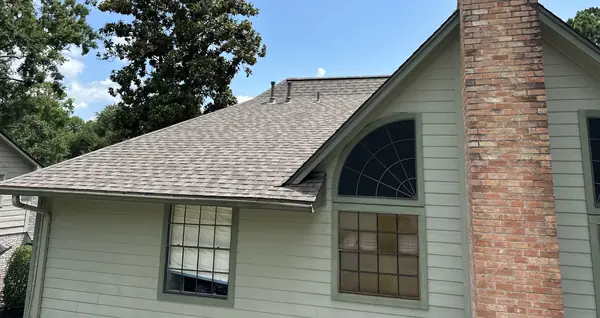 Rear gable and chimney after the replacement
