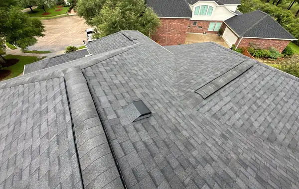 Front slope of a replaced roof in League City 77573