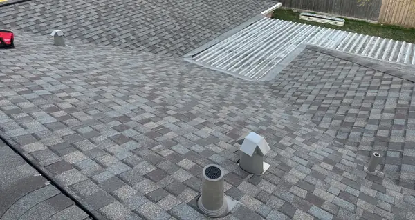 New pipe jacks on a replaced Channelview roof