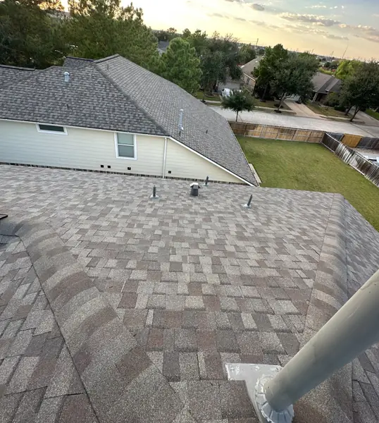 Ridge line looking toward the back of the house