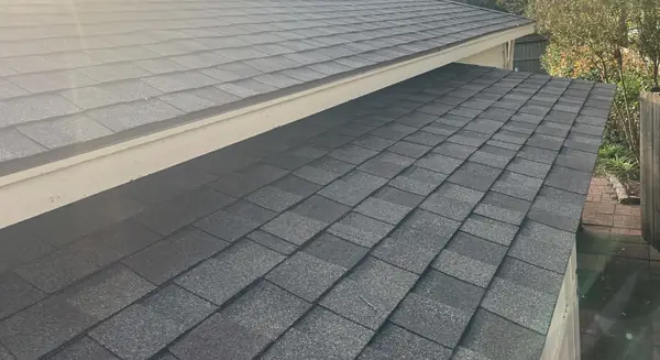 Brick chimney re-flashed on a new Houston roof