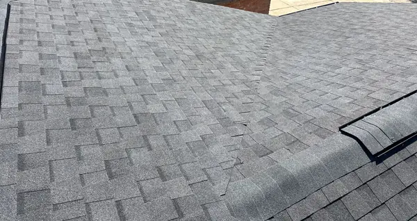 Rear slope of a replaced roof in La Porte