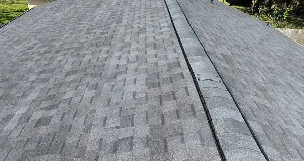 Front slope of a replaced roof in La Porte