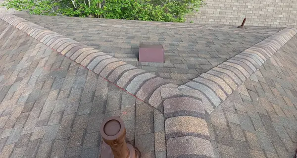 Rear valley with new dome vents