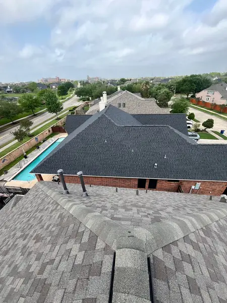Side slope of a replaced roof in League City