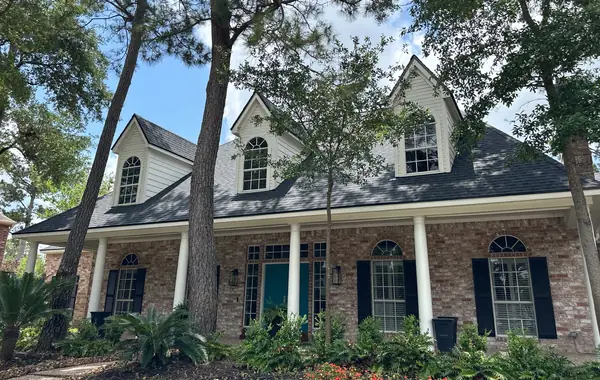 Front elevation showing the completed roof and dormer flashing