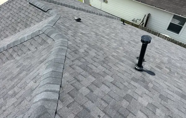 Roof field with new box vent and pipe boots