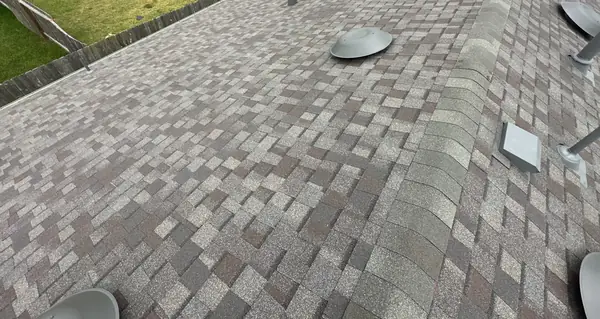 Front gable with fresh shingles in Rosharon