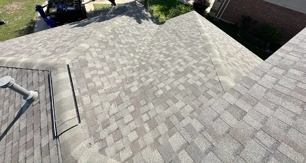 Rear valley and ridge after replacement