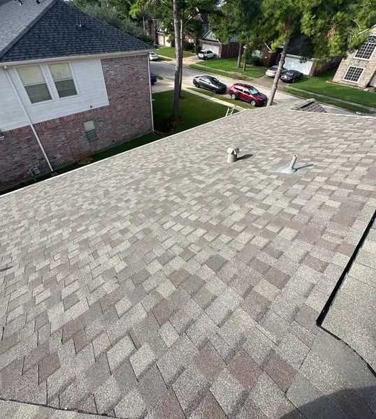 Shingle field and new pipe jack on the main slope
