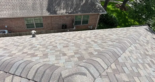 Rear hip above the back yard after replacement