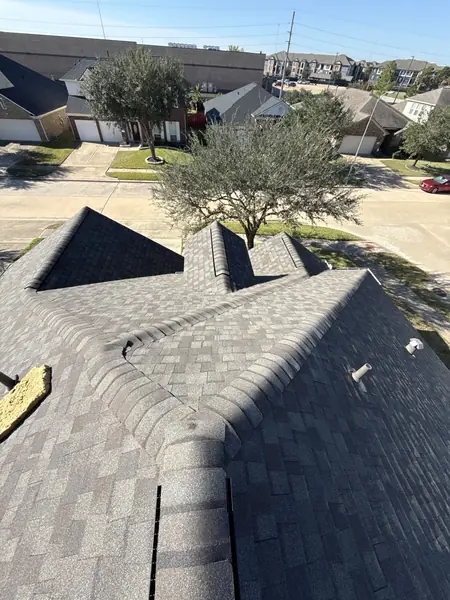 Valley and hip intersection on the new roof
