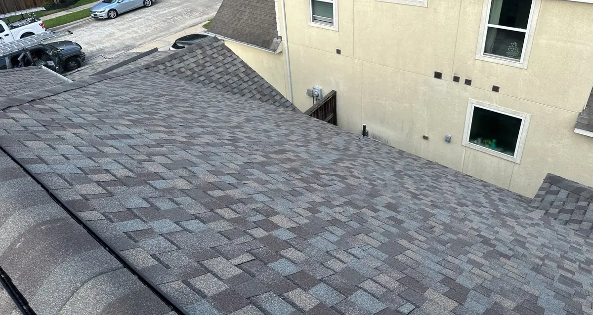 Hip intersection with the new ridge vent under the caps