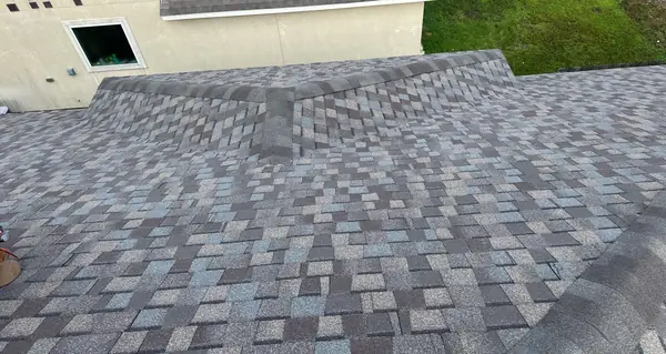 Rear slope with replaced dome vents