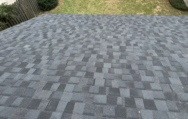 Rear slope of a new laminate roof in Houston 77043
