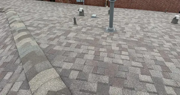 Four-way vents and pipe jacks on a new Richmond roof