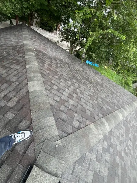 Transition flashing between flat and pitched roof in Houston, TX