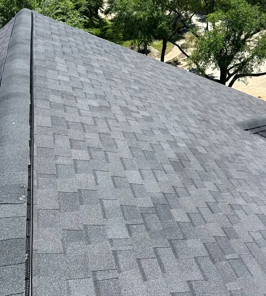 Front slope of a replaced roof in Houston 77095