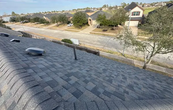 Ridge line looking across the neighborhood