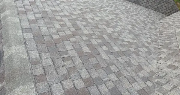 Rear slope of a new Weatherwood roof in Missouri City
