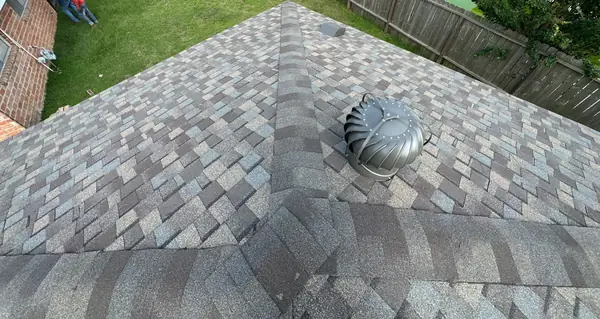 Replaced turbine vent on the new roof