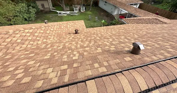 Rear slope of a replaced roof in Houston 77066