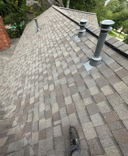 Rear slope with new pipe jacks and vents