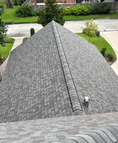 Street view from the ridge after replacement, Kingwood 77345