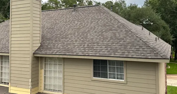 New dome vent and ridge caps on the main slope
