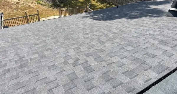 Rear slope of a replaced roof in Houston 77081