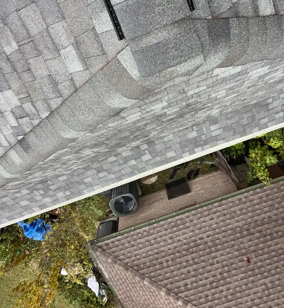 Front gable with fresh shingles in Sugar Land, TX