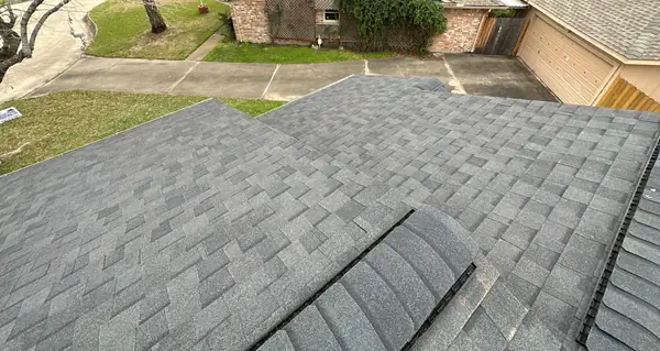 Rear slope of a replaced roof in northwest Houston