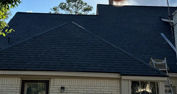 Rear slope of the finished roof