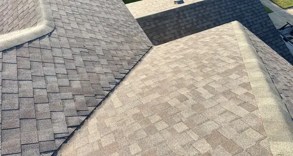 Hip intersection and valley on the new roof