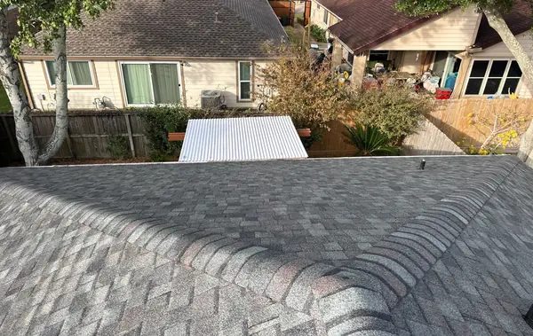 Rear slope of a replaced roof in Houston 77077