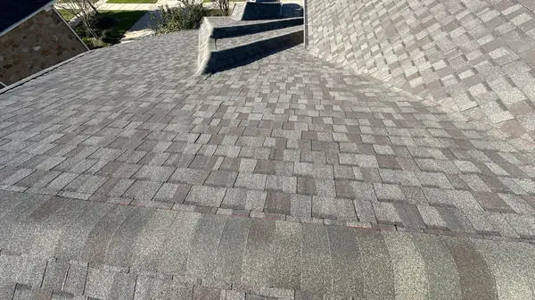 Shingle field after replacement