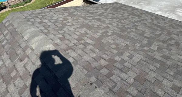 Rear slope of a replaced roof in Houston 77099