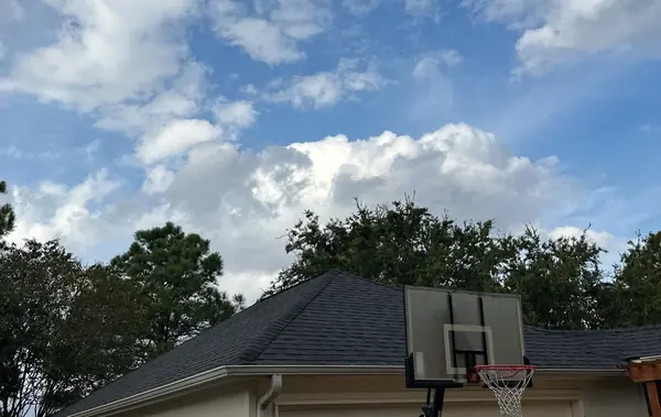 Garage roof and ridge after replacement, Katy 77494