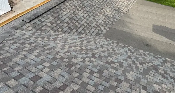 Rear slope of the new roof