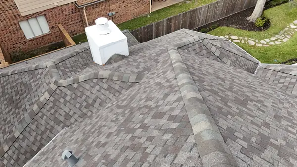 Front gable with fresh shingles in Houston, TX