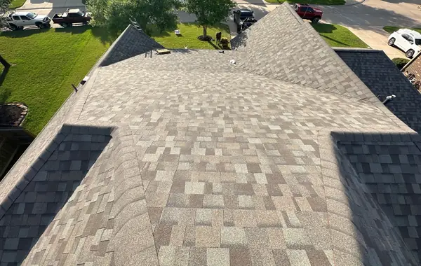 Roof field with new three-in-one pipe jacks